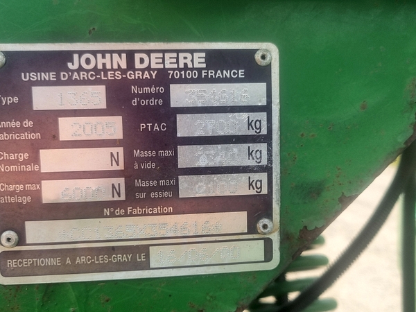 Chris Atkin & Son Ltd - John Deere 1365